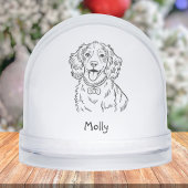 Modern Personalized Spaniel Dog Christmas