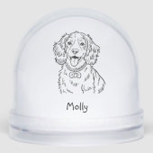 Modern Personalized Spaniel Dog Christmas (正面)
