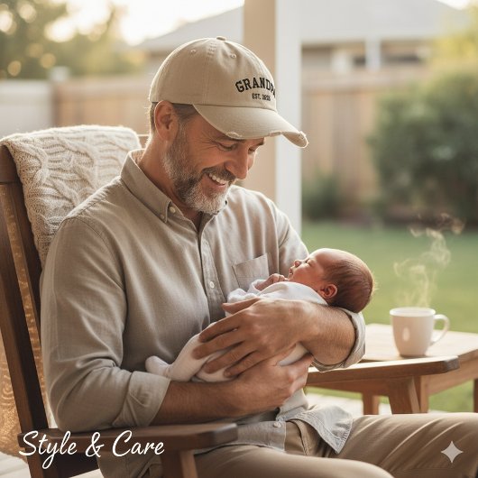 Modern Personalized Text Embroidered Baseball Cap  刺繍入りキャップ