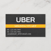 Modern Personalized Uber Driver  名刺 (正面)
