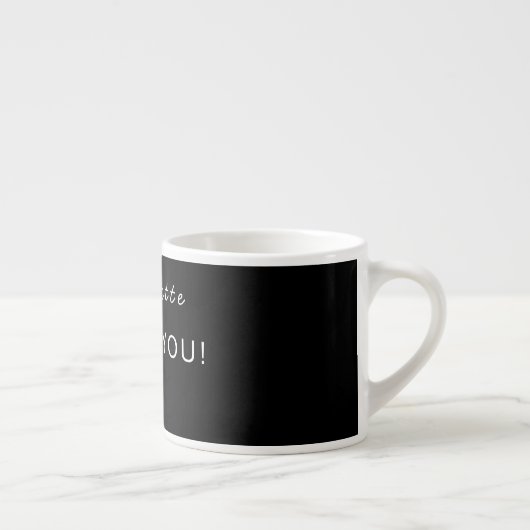 Modern Personalized Valentine Espresso Mug エスプレッソカップ (右)