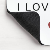 Modern Personalized Valentine Mouse Pad マウスパッド (コーナー)