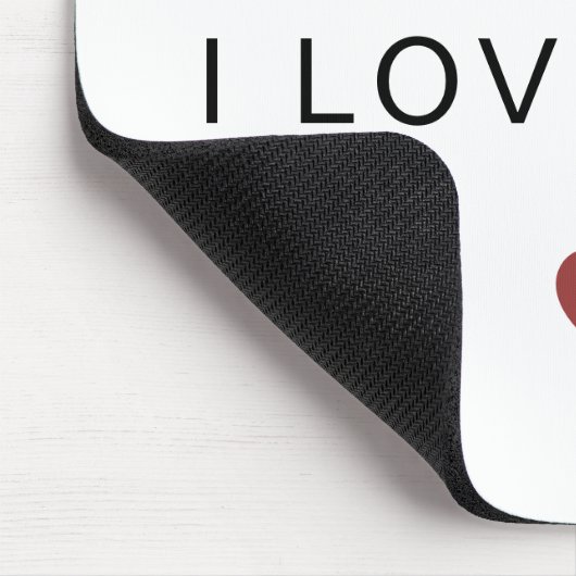 Modern Personalized Valentine Mouse Pad マウスパッド (コーナー)