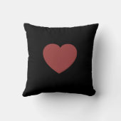 Modern Personalized Valentine Pillow – I Love You クッション (裏面)