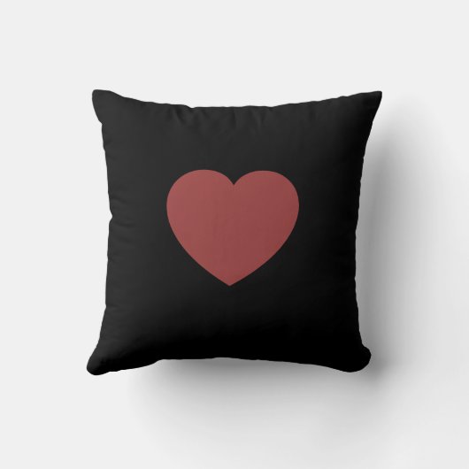 Modern Personalized Valentine Pillow – I Love You クッション (裏面)