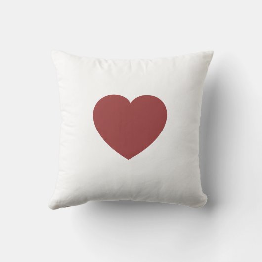Modern Personalized Valentine Pillow – I Love You クッション (裏面)