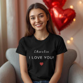 Modern Personalized Valentine Women’s T-Shirt Tシャツ