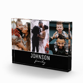 Modern personalized vertical family photo フォトブロック
