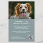 Modern Pet Care Sitting Service Photo Business チラシ<br><div class="desc">Modern Pet Care Service Business Flyer for pet sitter,  dog walker,  dog groomer,  pet care and more. Fully customizable - change photos,  text and URL for the QR code to fit your pet care business!</div>