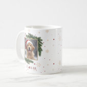 Modern Pet Christmas – Personalized Holiday Gift コーヒーマグカップ (正面左)