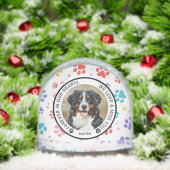 Modern Pet Dog Paw Print Memorial  (クリスマス)