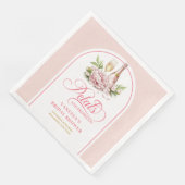 Modern Petals and Prosecco Gold Arched Napkin Set (コーナー)