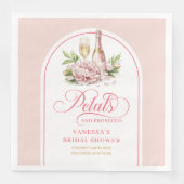 Modern Petals and Prosecco Gold Arched Napkin Set (正面)