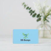 Modern Phoenix Logo Business Card 名刺 (スタンド正面)