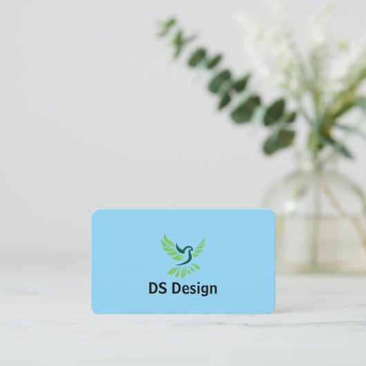 Modern Phoenix Logo Business Card 名刺 (スタンド正面)