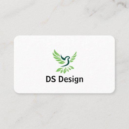 Modern Phoenix Logo Business Card 名刺 (正面)