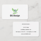 Modern Phoenix Logo Business Card 名刺 (正面/裏面)