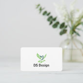 Modern Phoenix Logo Business Card 名刺 (スタンド正面)
