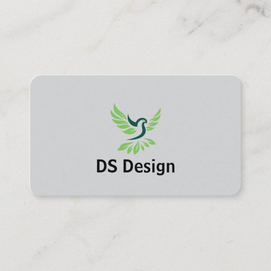 Modern Phoenix Logo Business Card 名刺 (正面)