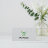 Modern Phoenix Logo Business Card 名刺 (スタンド正面)