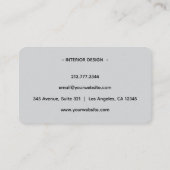 Modern Phoenix Logo Business Card 名刺 (裏面)