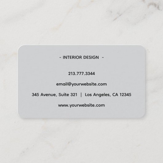 Modern Phoenix Logo Business Card 名刺 (裏面)