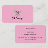 Modern Phoenix Logo Business Card 名刺 (正面/裏面)