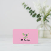 Modern Phoenix Logo Business Card 名刺 (スタンド正面)