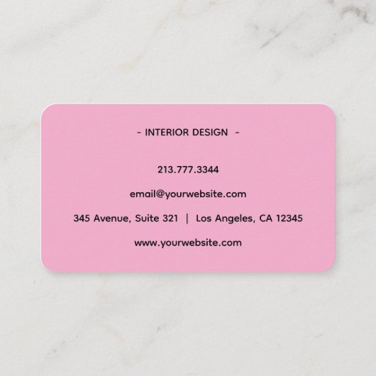 Modern Phoenix Logo Business Card 名刺 (裏面)