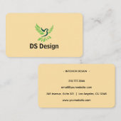 Modern Phoenix Logo Business Card 名刺 (正面/裏面)