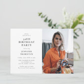 Modern Photo 50th Birthday Party 招待状 (スタンド正面)