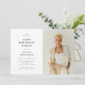 Modern Photo 60th Birthday Party 招待状 (スタンド正面)