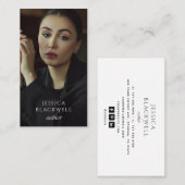 Modern Photo Author Writer Business Card 名刺 (正面/裏面)
