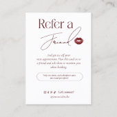 Modern Photo Business Referral Card 紹介カード (裏面)