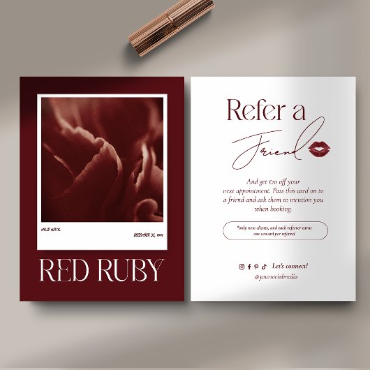 Modern Photo Business Referral Card 紹介カード