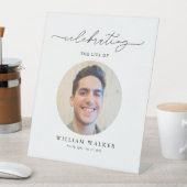 Modern Photo Celebration Of Life 台座サイン (インサイチュ)