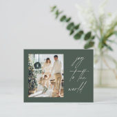 Modern Photo Christmas ポストカード (スタンド正面)