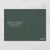 Modern Photo Christmas ポストカード (裏面)