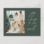 Modern Photo Christmas ポストカード (正面)