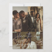 Modern photo collage セーブザデート (正面)