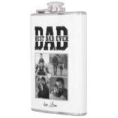 Modern Photo Collage Best Dad Ever - Flask フラスク (左)