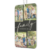 Modern Photo Collage Family Script Custom カーエアーフレッシュナー (左)