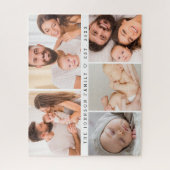 Modern Photo Collage Gallery Family Personalized ジグソーパズル (縦)
