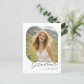 Modern Photo Collage Graduation Party Invitation ポストカード (スタンド正面)
