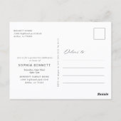 Modern Photo Collage Graduation Party Invitation ポストカード (裏面)