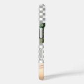 Modern Photo Collage Monogram Checkerboard Case-Mate iPhoneケース (裏面 / 右)