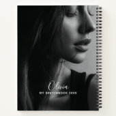 Modern Photo Collage Personalized Sketchbook  ノートブック (裏面)
