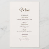 Modern Photo Collage Wedding menu (裏面)