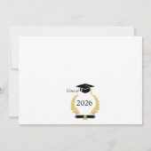 Modern Photo College Graduation Announcement 招待状 (裏面)