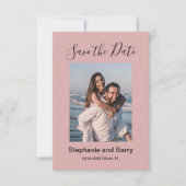 Modern Photo Dusty Pink セーブザデート (正面)